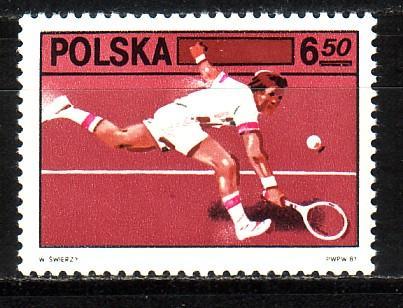 POLONE - 1981 - Tennis  - 1v - MNH - Tennis