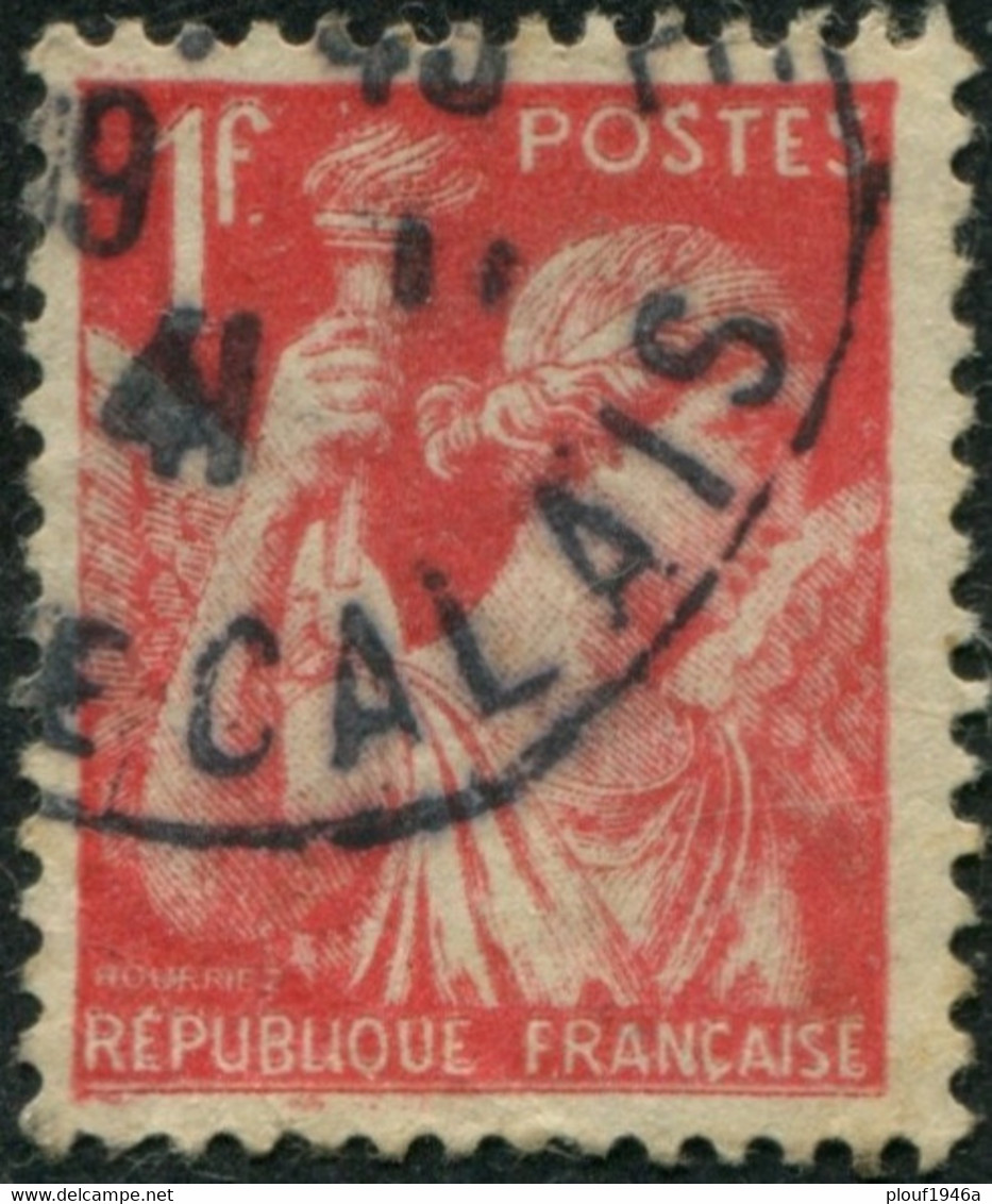 Pays : 189,03 (France : 3e République)  Yvert Et Tellier N° :  433 (o) - 1939-44 Iris