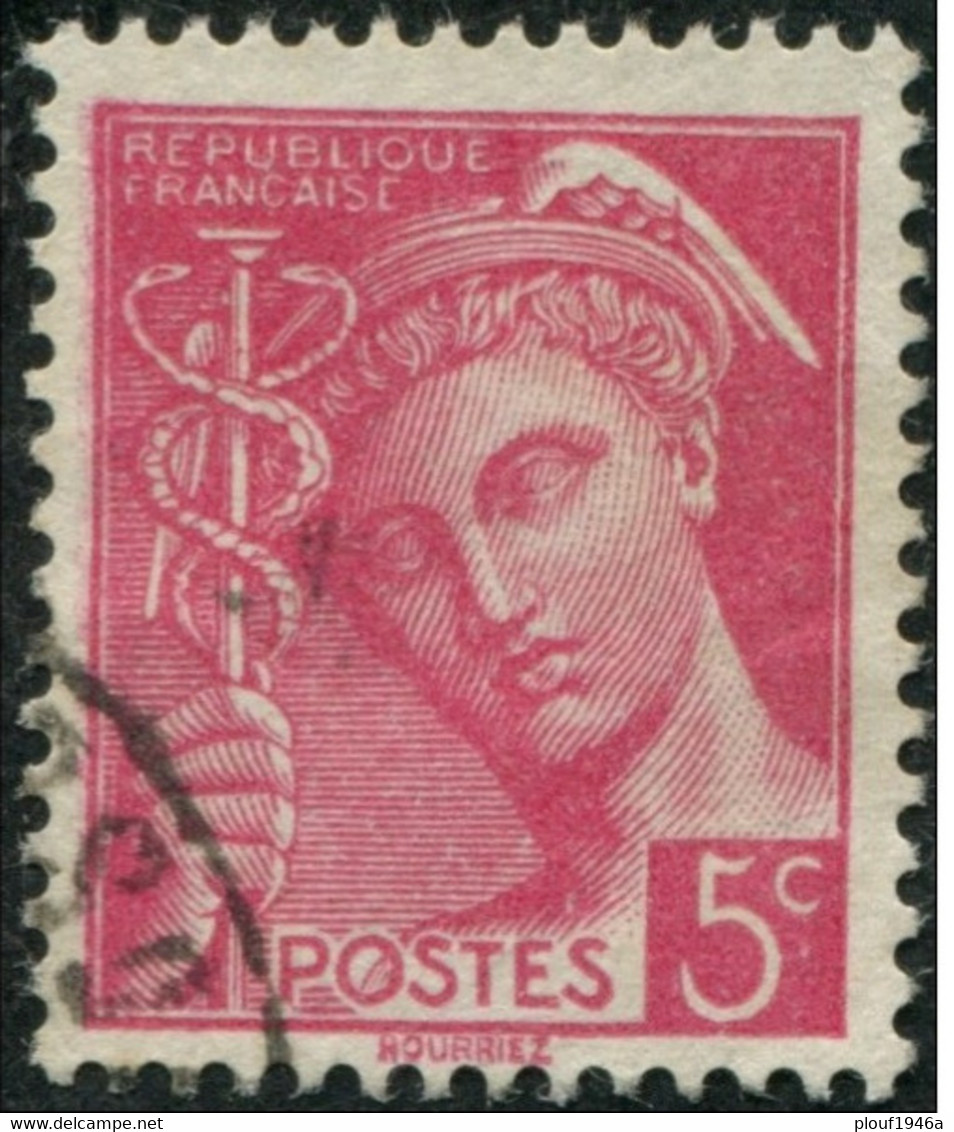 Pays : 189,03 (France : 3e République)  Yvert Et Tellier N° :  406 (o) - 1938-42 Mercurius