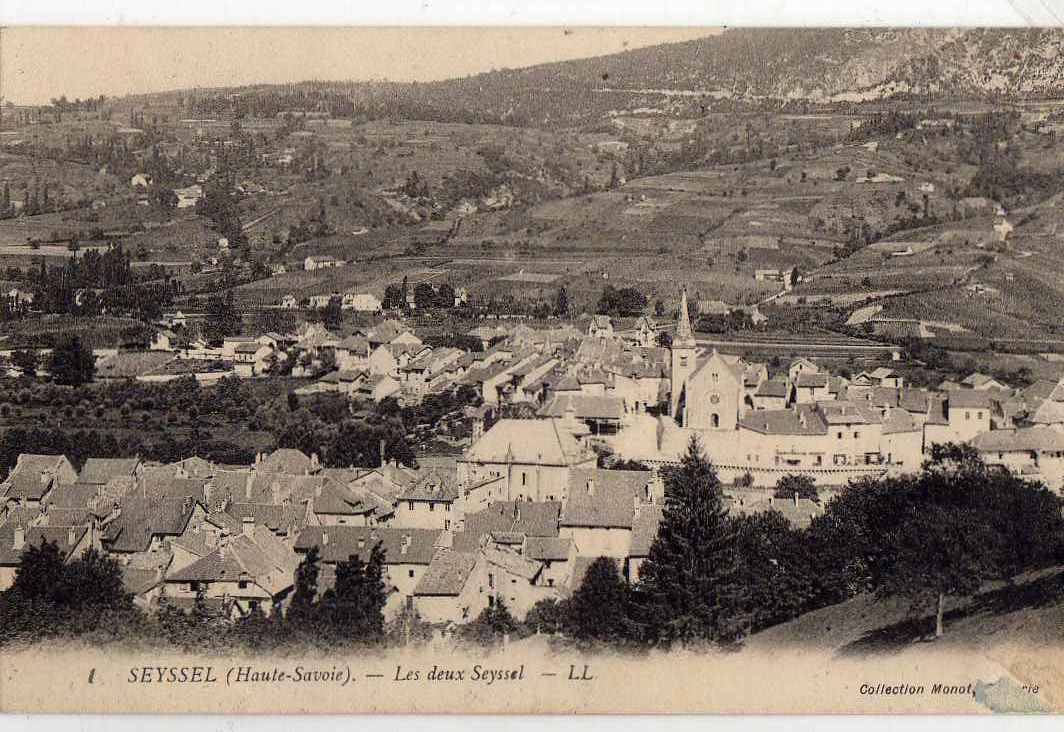 74 SEYSSEL Vue Générale, Les Deux Seyssel, Ed LL 1, 191? - Seyssel