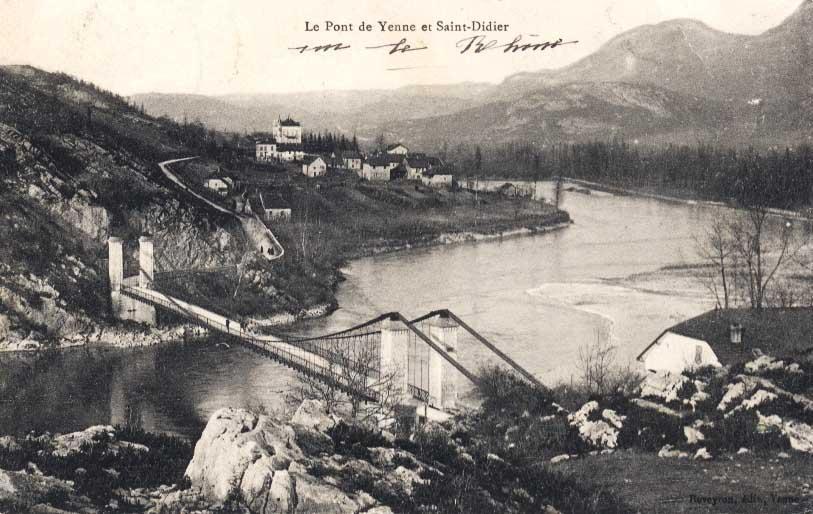 CPA  Pont De Yenne Et St-Didier (73, Savoie), 1914 - Yenne