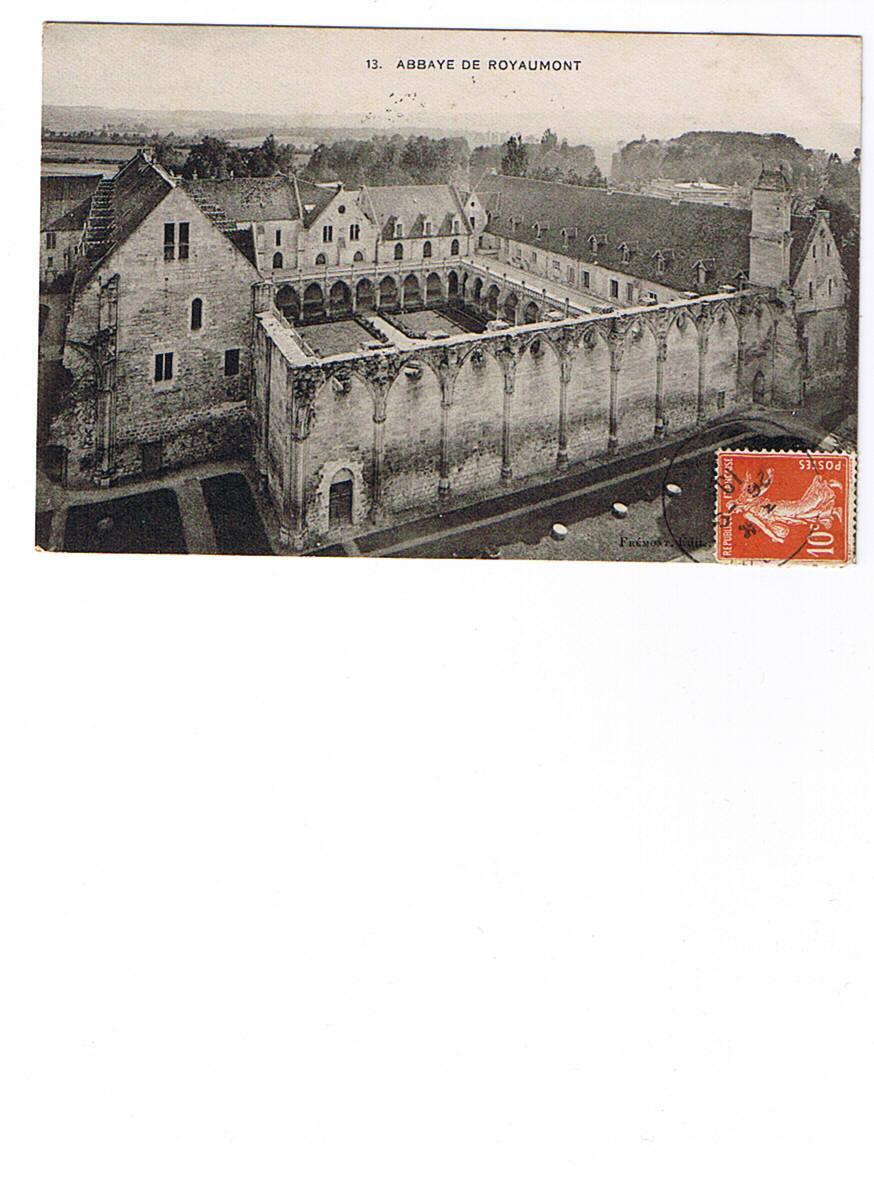 78   ABBAYE DE ROYAUMONT  Carte Circulée - Asnières-sur-Oise