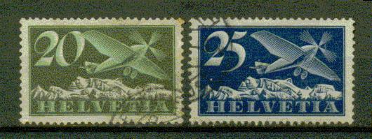 SUISSE POSTE AERIENNE Nº 4 & 5 Obl. - Used Stamps