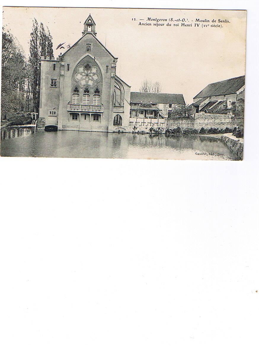 91     MONTGERON  12   Moulin De Senlis   Carte Circulée 1906 - Montlhery