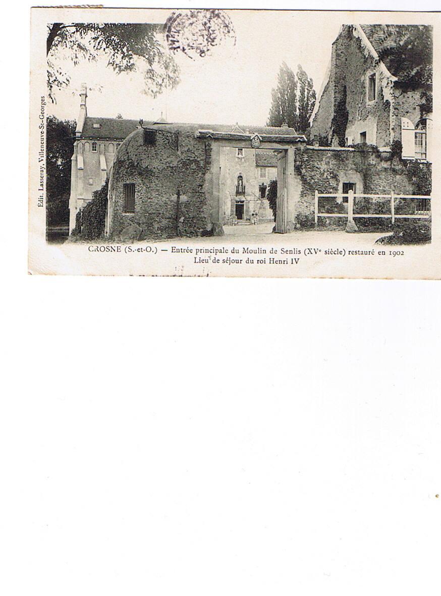 91     MONTGERON  Entrée Principale Du  Moulin De Senlis   Carte Circulée 1906 - Montlhery