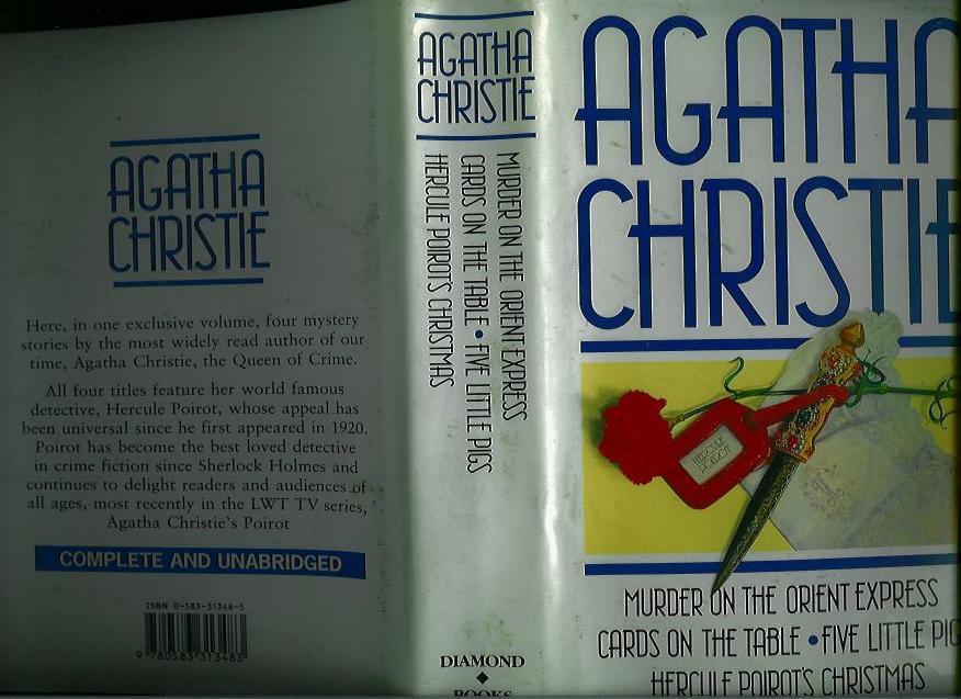 MURDER ON THE ORIENT EXPRESS CARDS ON THE TABLE.....654 PAGES.....1980 - Agatha Christie