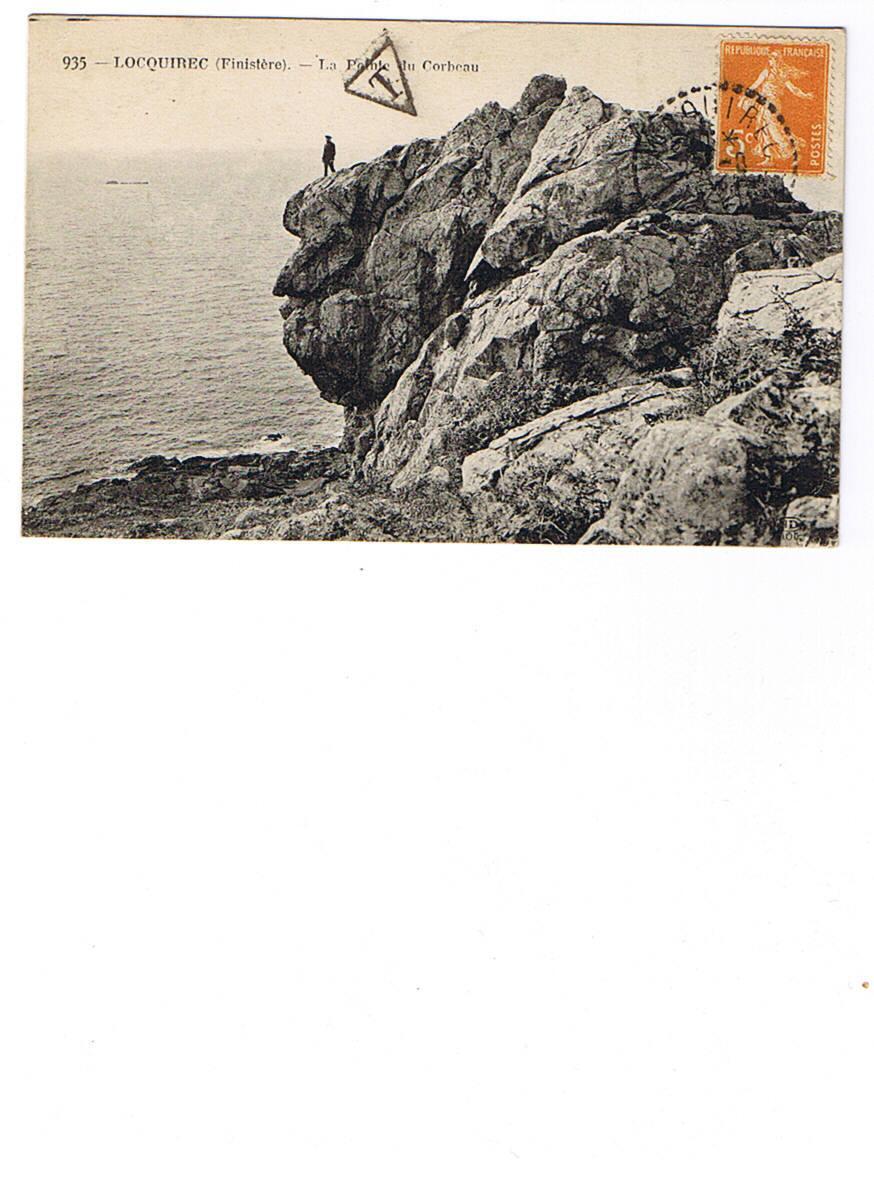 29   LOCQUIREC   935  La Pointe Du Corbeau    Carte Circulée - Locquirec