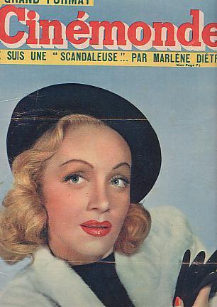 CINEMONDE : N° 752/1949 : Marlene  DIETRICH - Revistas