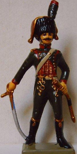 FIGURINE STARLUX SOLDAT EMPIRE EN PLOMB: CHASSEUR DE LA GARDE - Starlux