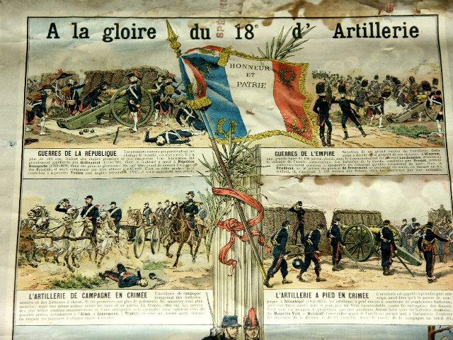 Tableau: à La Gloire Du 18° R.A  1882 - Autres & Non Classés