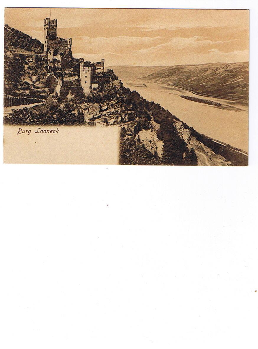 ALLEMAGNE    BURG LOONECK     Carte Neuve  Dos Non Séparé  1904 - Bingen