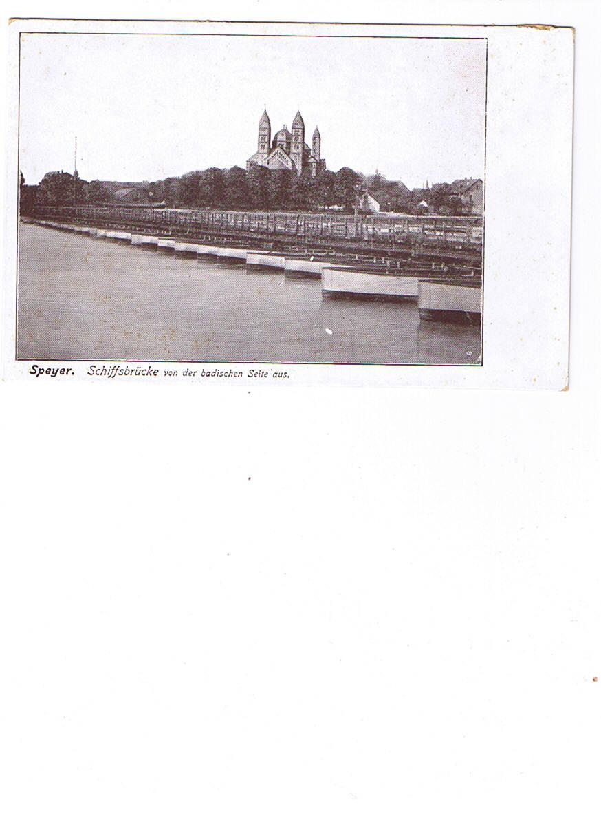 ALLEMAGNE   SPEYER   Schiffsbrucke  Carte Neuve  Dos Non Séparé 1904 - Speyer