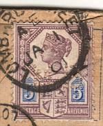 Carta Certificada  1901 LOMBARD St (Gran Bretagne) A Paris. PERFIN - Lettres & Documents