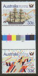 AUSTRALIA  - 1986 South Australia Gutter Pair. MNH - Mint Stamps