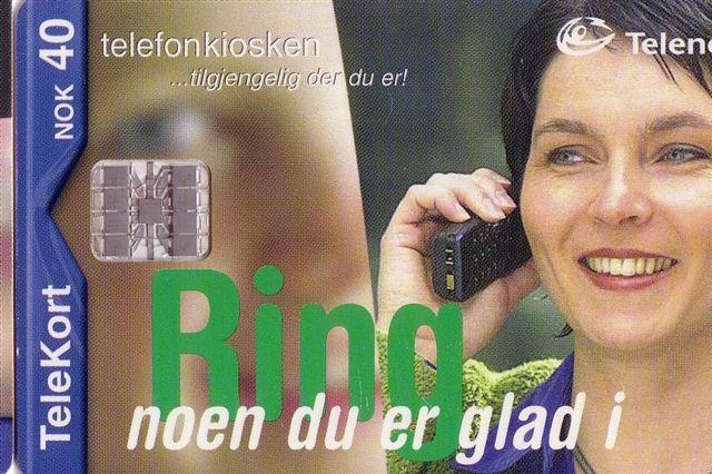 NORWAY - Norvege - Woman With Telephone - RING - Telefone