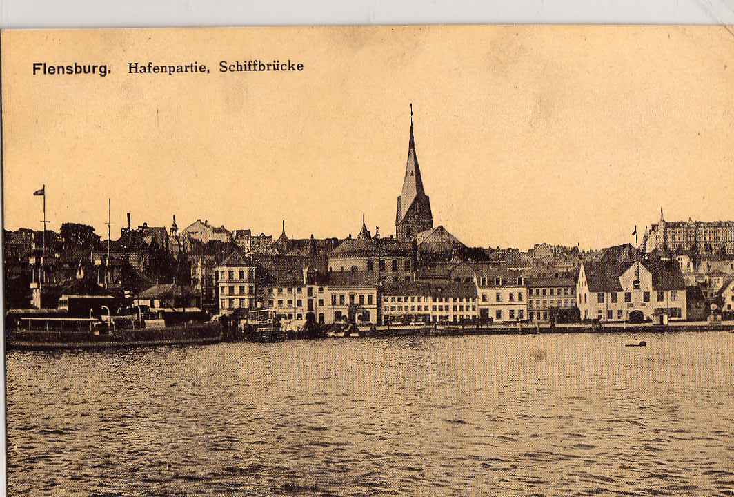 ALLEMAGNE FLENSBURG Hafenpartie, Schiffbrucke 1928 - Flensburg