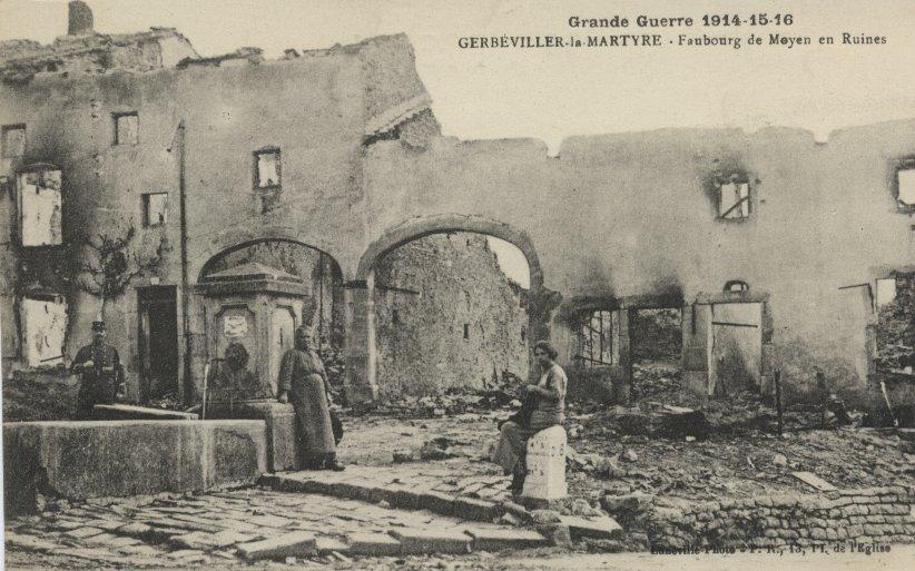 GERBEVILLER Guerre De 1914 Faubourg De Moyen En Ruines - Gerbeviller