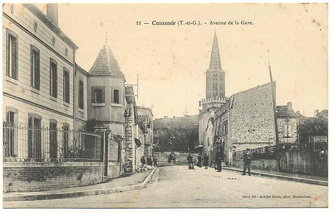 *CPA*CAUSSADE*AVENUE DE LA GARE* - Caussade