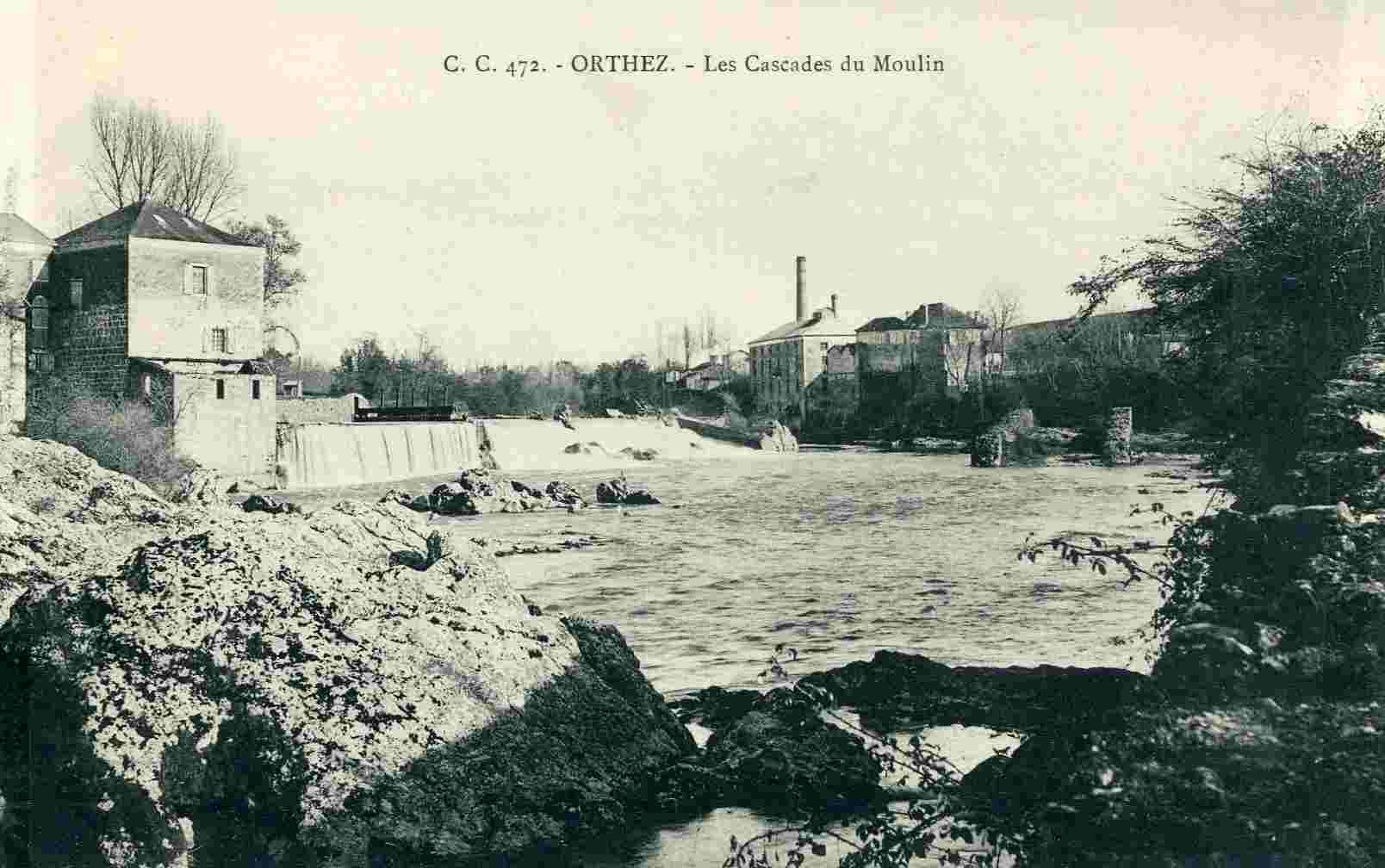 64  ORTHEZ - C.C. 472 -  LES CASCADES DU MOULIN - 1906 - Orthez