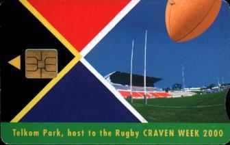 RSA Used Telephonecard Craven Week Rugby Code Tcao - South Africa