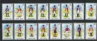 SAINT LUCIA 1985 MNH Stamps Military Uniforms 16 Values #2400 - Militaria