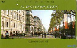 JAPON SUPERBE CARTE AVENUE DES CHAMPS ELYSEES 105U RARE - Kultur