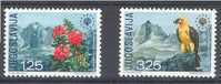 Yougoslavie Joegoslavie1970 Yvert Nr. 1291-92 *** MNH Cote 17,50 Euro Flore Faune - Unused Stamps