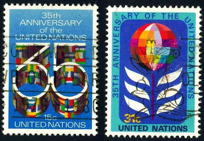 Nations-Unies / (NY) / United Nations (Yvert 314-15) (o) - Other & Unclassified