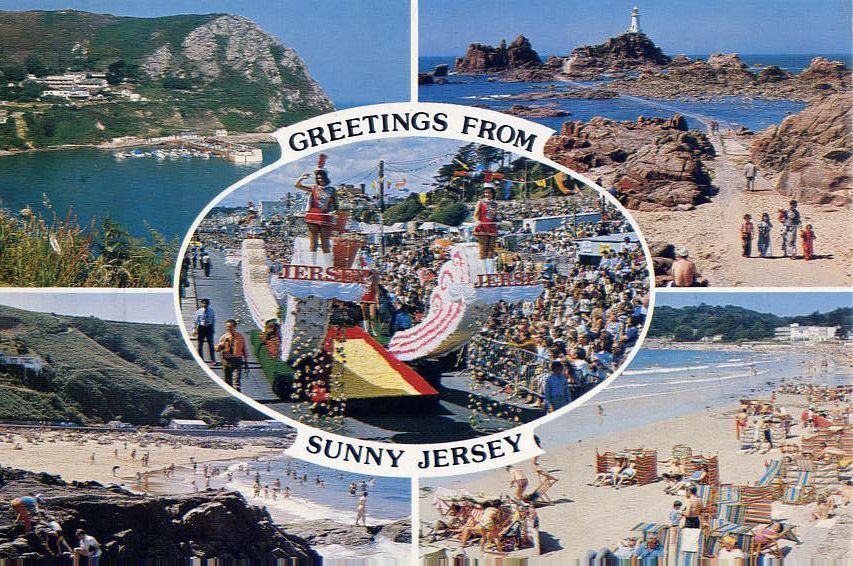 JERSEY--Grettings From Sunny Jersey  Cpm Datée De 1979 Par COLOR PRODUCTION By A.C  GALLIE - Autres & Non Classés