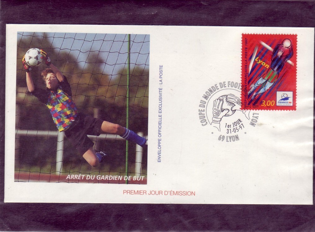 FRANCE    FDC  Lyon   Cup 1998  Football  Soccer Fussball - 1998 – France