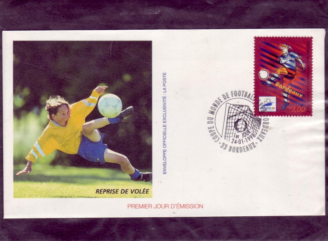 FRANCE    FDC  Bordeaux  Cup  1998   Football  Soccer Fussball - 1998 – France