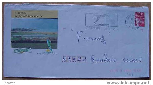 D50-02 Entier Postal / Postal Stationnery / PAP Cotentin (50) - PAP: Aufdrucke/Luquet