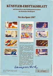 SKI NOTICE OFFICIELLEALLEMAGNE 1987 POUR LE SPORT SKI DE FOND ET VOILE - Segeln