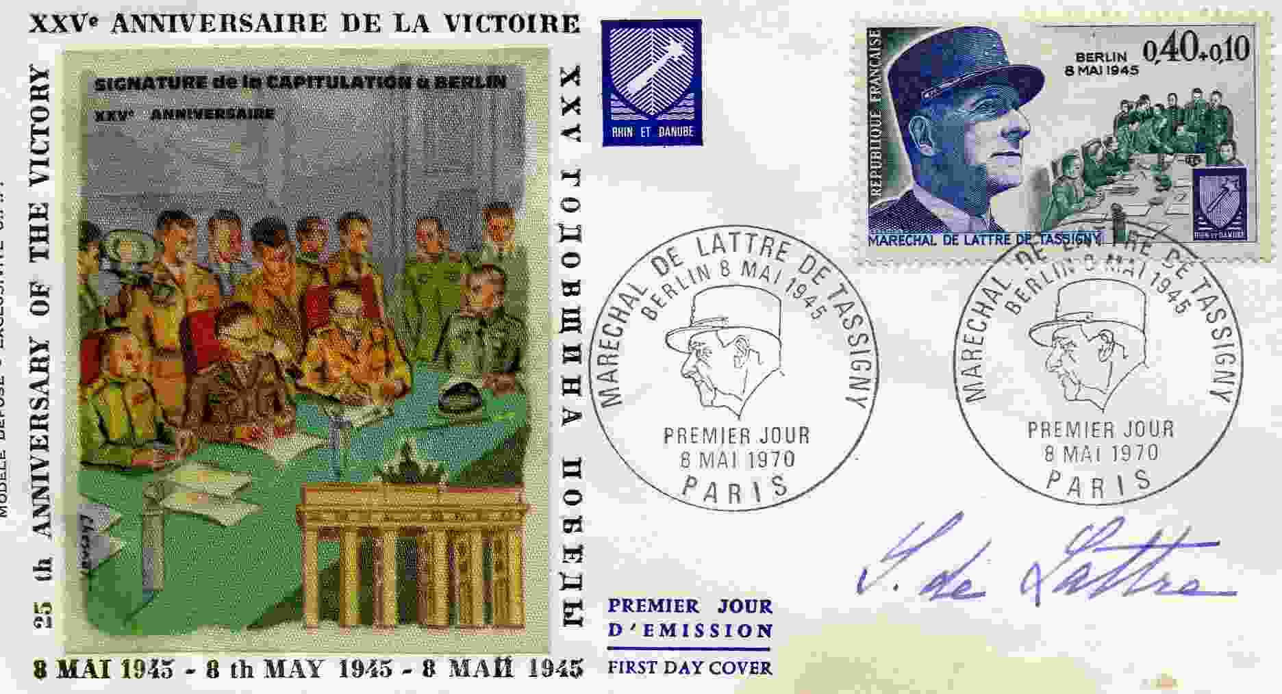 PREMIER JOUR XXVeme Anniversaire De La Victoire - DELATTRE - Surtaxe - Andere & Zonder Classificatie