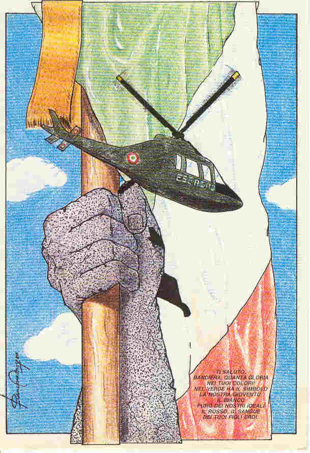 Consegna Della Bandiera Di Guerra - 2° Rep. R.A.L.E.  Bologna 10 Giugno 1990 -  ** - Elicotteri