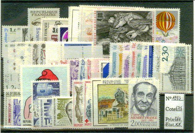 FRANCE ANNEE COMPLETE 1983 ** - 1980-1989