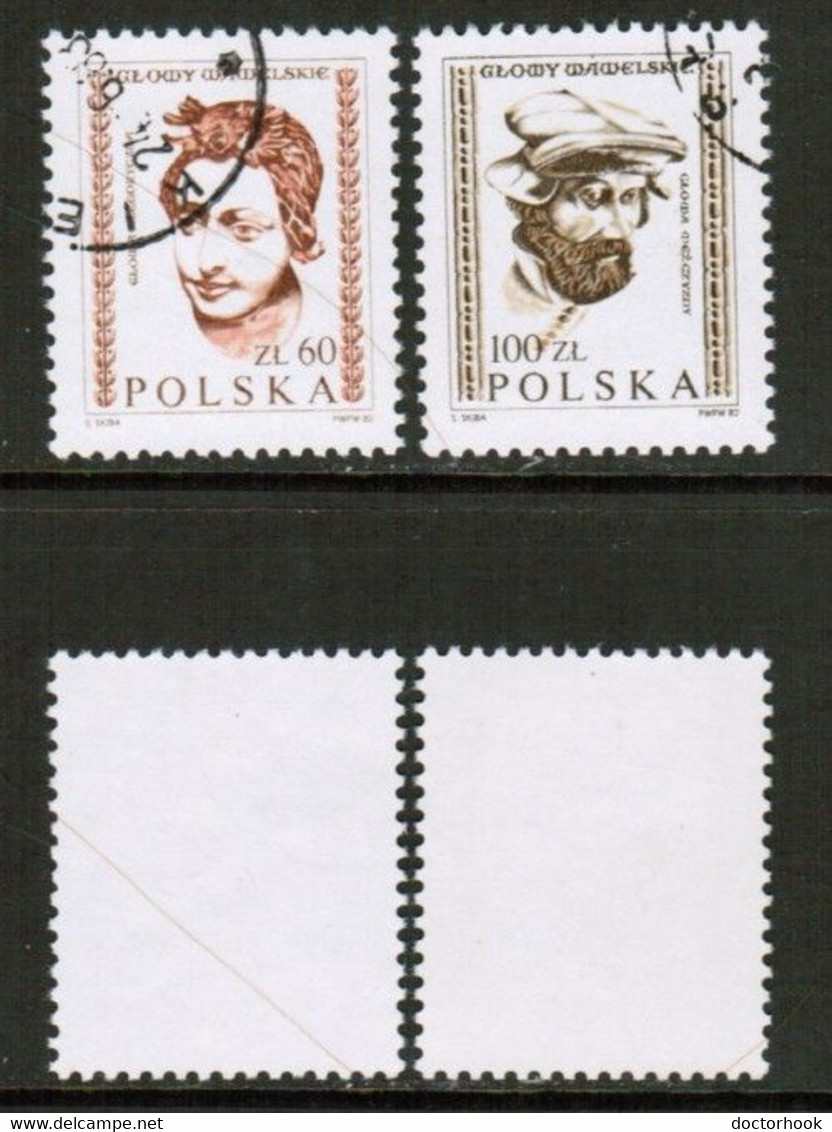 POLAND   Scott # 2536-7 USED (CONDITION AS PER SCAN) (WW-1-43) - Used Stamps