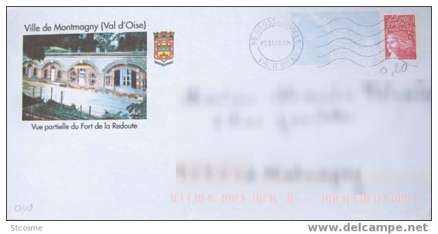 D95-04 Entier Postal / Postal Stationnery / PAP Montmagny (95) - Prêts-à-poster:Overprinting/Luquet