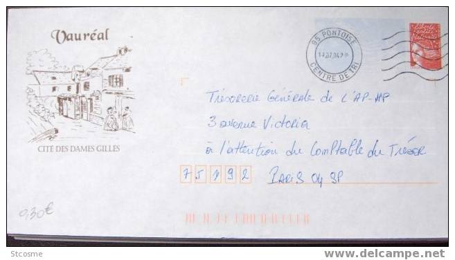 D95-14 Entier Postal / Postal Stationnery / PAP Vauréal (95) - Prêts-à-poster:Overprinting/Luquet