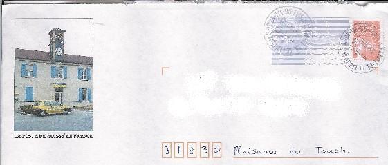 PAP La Poste De Roissy En France - Prêts-à-poster:Stamped On Demand & Semi-official Overprinting (1995-...)