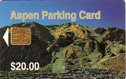 USA PARKING CARD ASPEN STATION SKI 20$ RARE - Montagnes