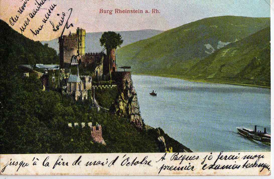 ALL RHEINSTEIN Burg, Chateau 1906 - Bingen