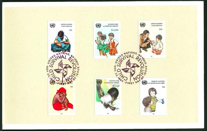 Nations Unies NY / United Nations NY (Yvert 456/57) Pli Souvenir / Souvenir FDC - Other & Unclassified