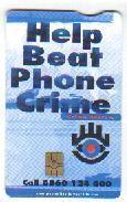 RSA Used Telephonecard "Help Beat Phone Crime" Code Tgbd - Suráfrica