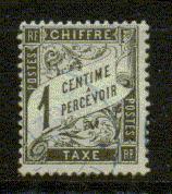 FRANCE TAXE Nº 10 Obl. Bleue - 1859-1959 Neufs