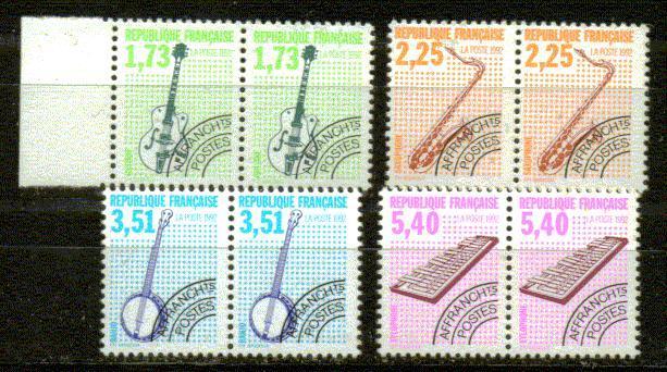 FRANCE PREOBLITERE Nº 224 A 227 ** Paires - 1964-1988