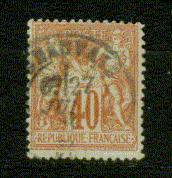 FRANCE Nº 70 Obl. - 1876-1878 Sage (Type I)
