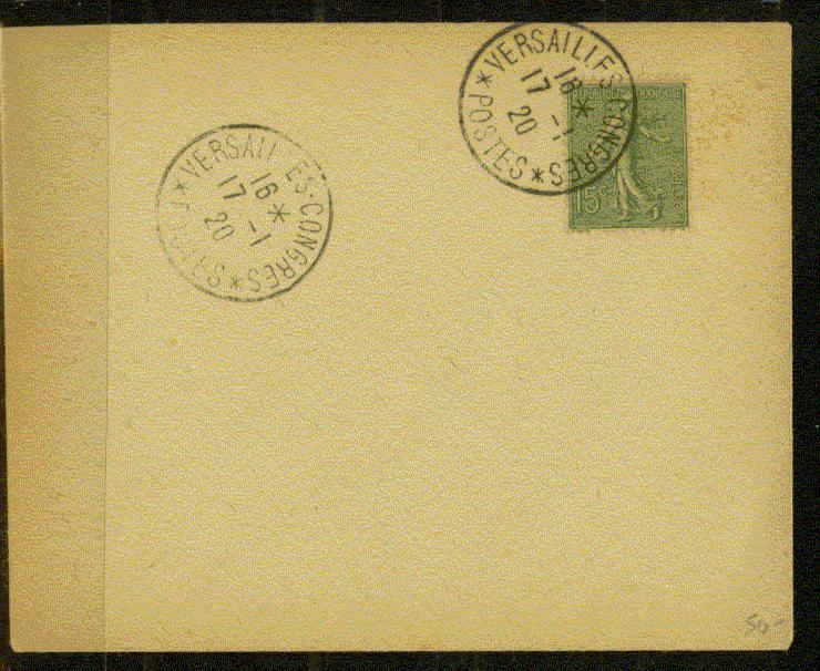 FRANCE Nº 130 Obl. S/Lettre Versailles Congres De La Paix (non Voyages) - 1903-60 Semeuse Lignée