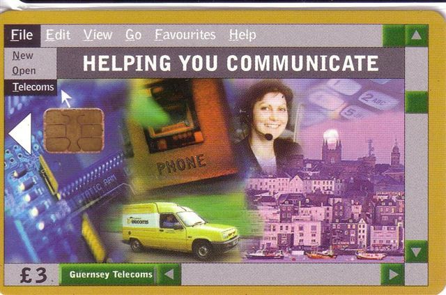 Helping You Communicate ( Guernsey ) * Car - Nice Woman - Town Wiev - [ 7] Jersey And Guernsey