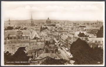 Oxford, U.K. From Magdalen Tower - Real Photo - Oxford